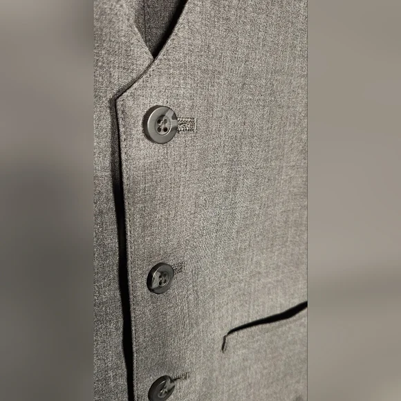 Boys' Gray Vest and Pants Suit Set- Size 10 - Picture 4 of 8